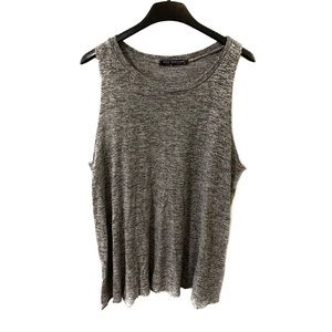 Rock Rose Classic Heather Grey Long Sweater Tank